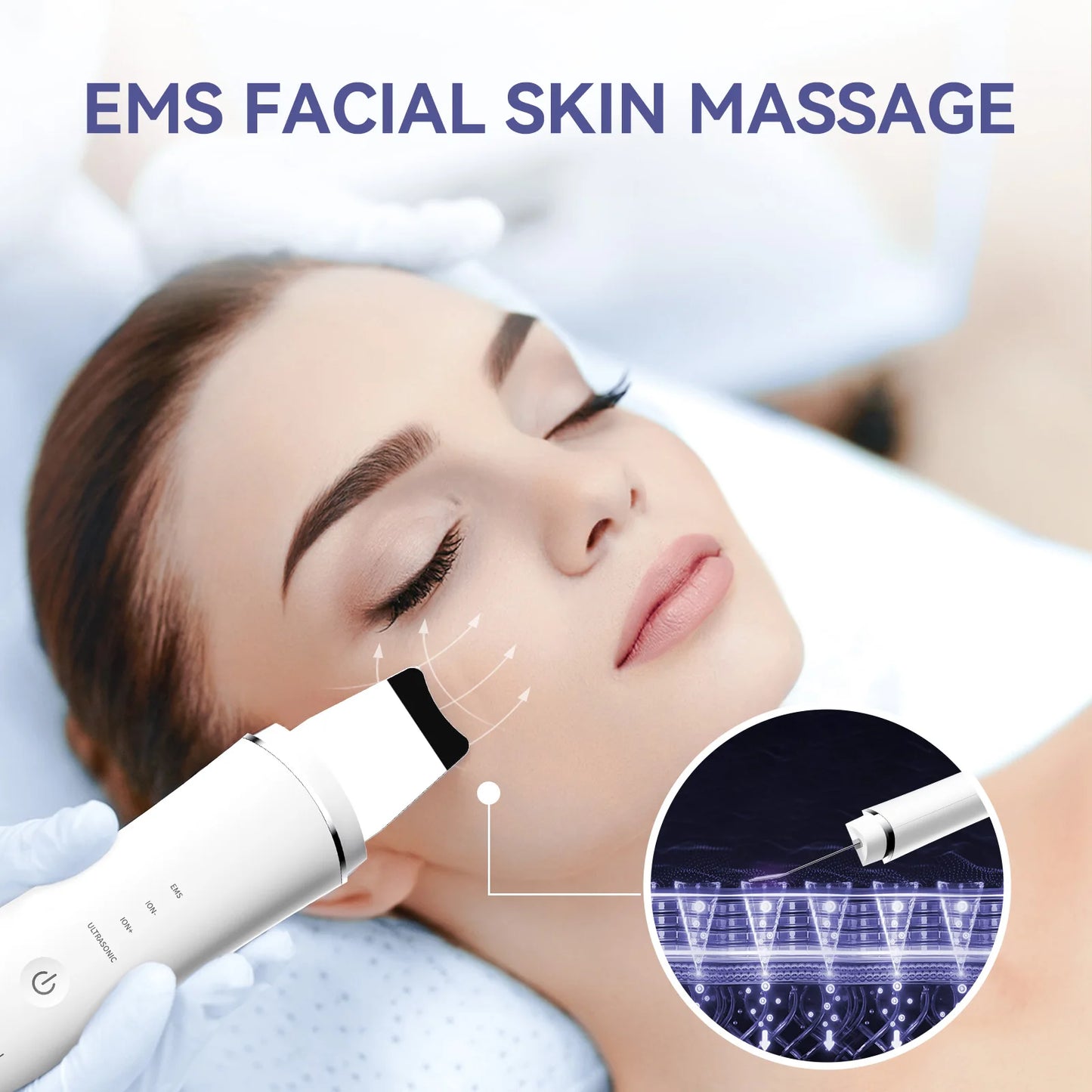 IPX5 Ultrasonic Skin Scrubber