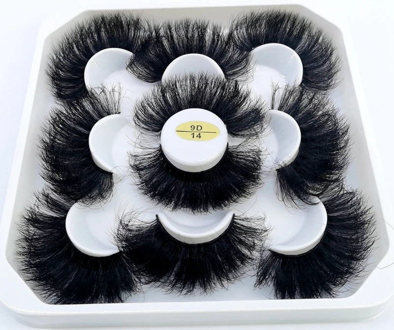 BeaU 5 Pair Mink 25mm Lashes