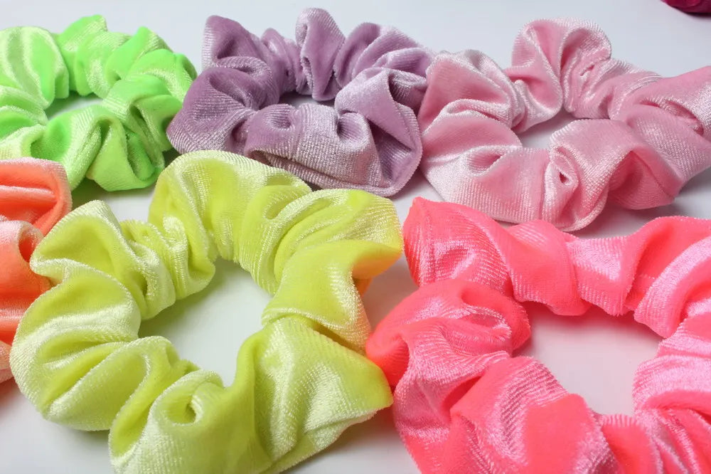 Elastic Velvet Scrunchies