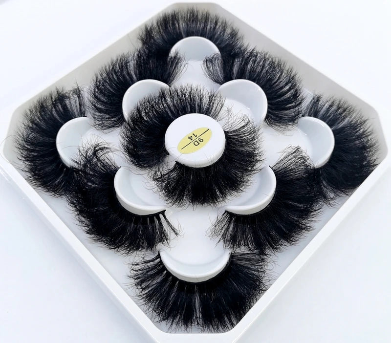 BeaU 5 Pair Mink 25mm Lashes