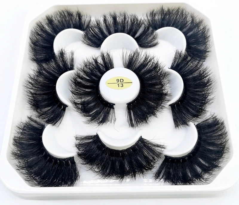 BeaU 5 Pair Mink 25mm Lashes