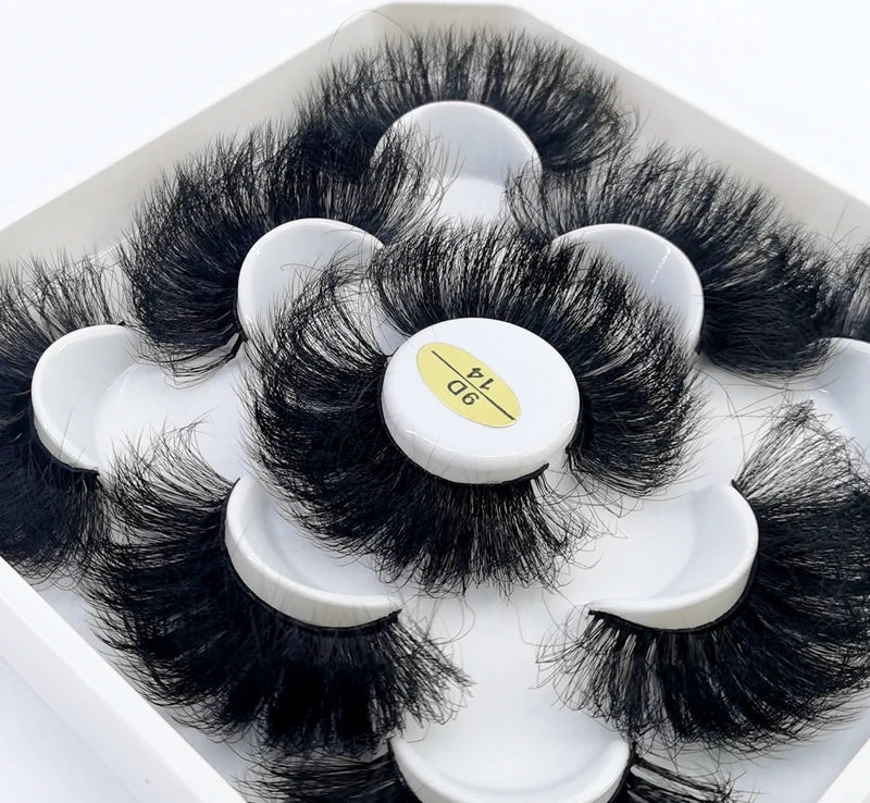 BeaU 5 Pair Mink 25mm Lashes