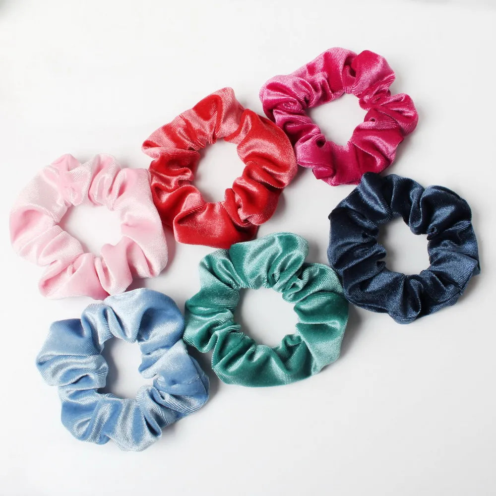 Elastic Velvet Scrunchies