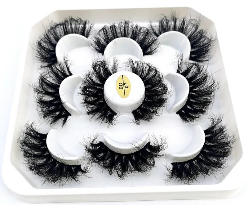 BeaU 5 Pair Mink 25mm Lashes
