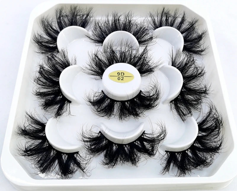 BeaU 5 Pair Mink 25mm Lashes