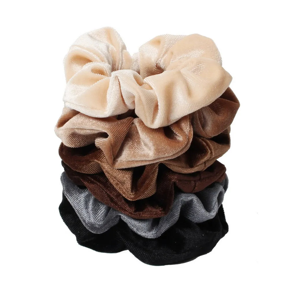 Elastic Velvet Scrunchies