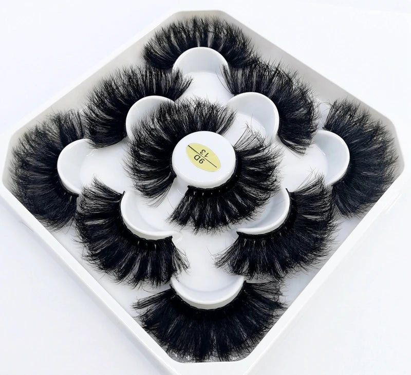 BeaU 5 Pair Mink 25mm Lashes