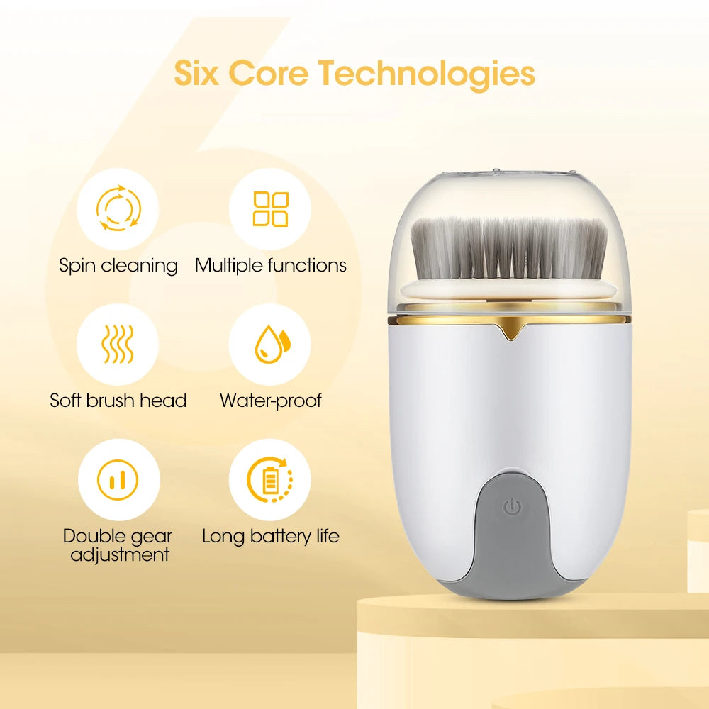 Rotating Ultrasonic Facial Cleanser Brush
