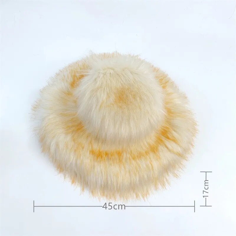 Large Fur Bucket Hat