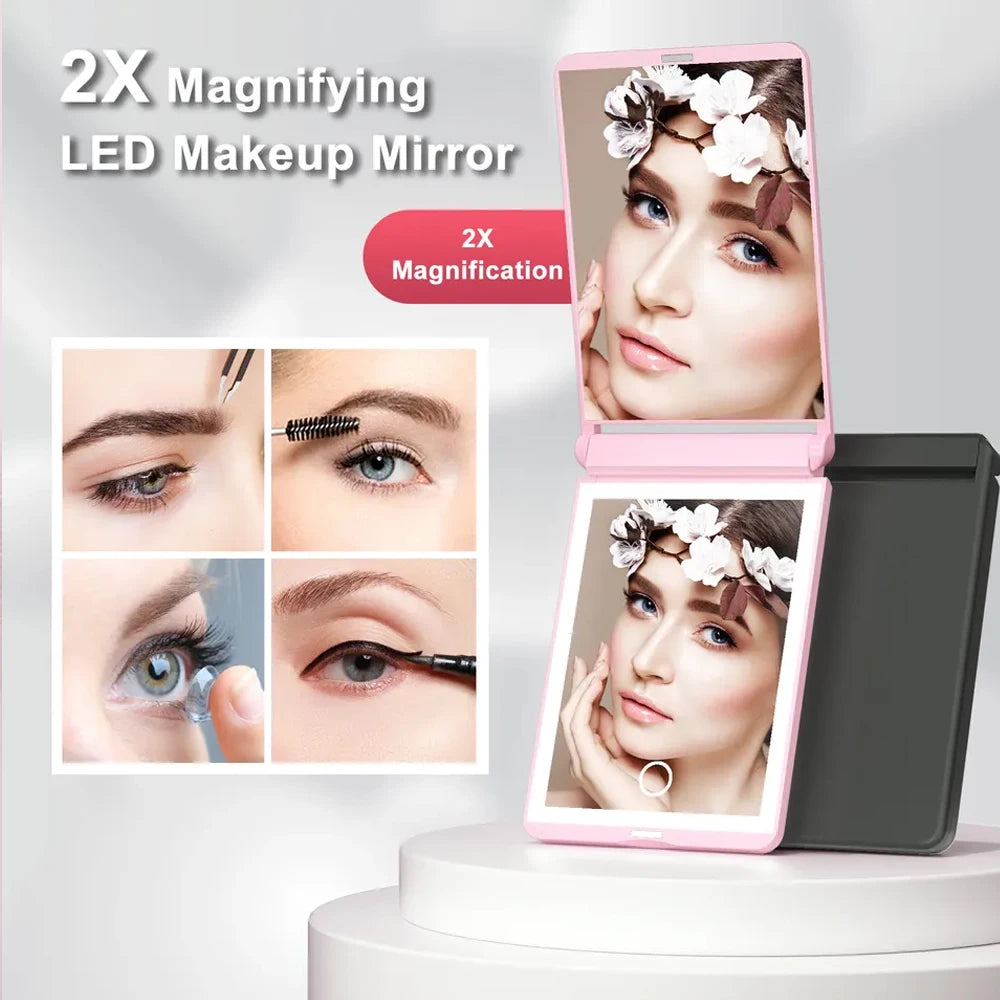 LED Travel Compact Mirror