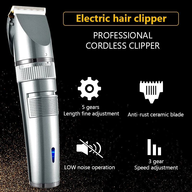Professional Silver Hair Trimmer Kit