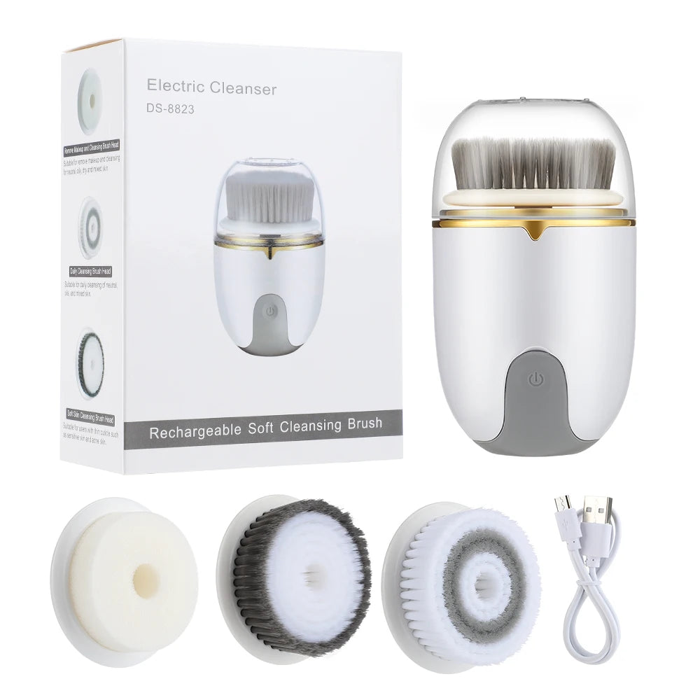 Rotating Ultrasonic Facial Cleanser Brush