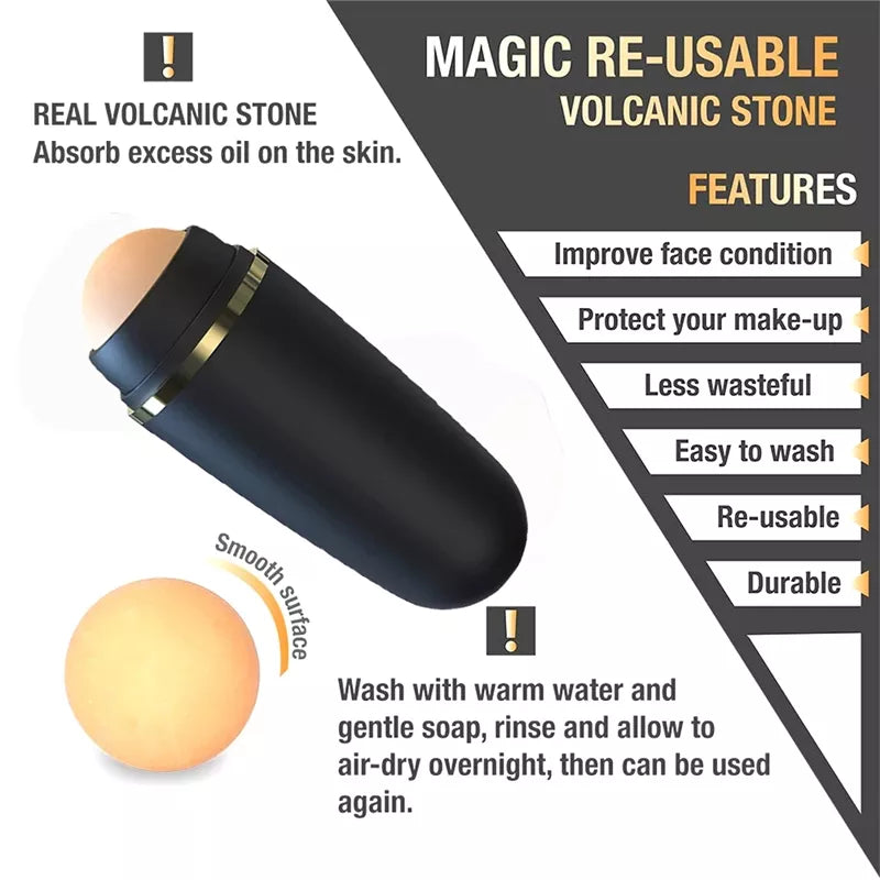 Rose Quartz Oil Absorber Roller