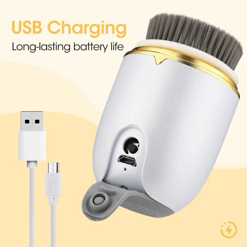 Rotating Ultrasonic Facial Cleanser Brush