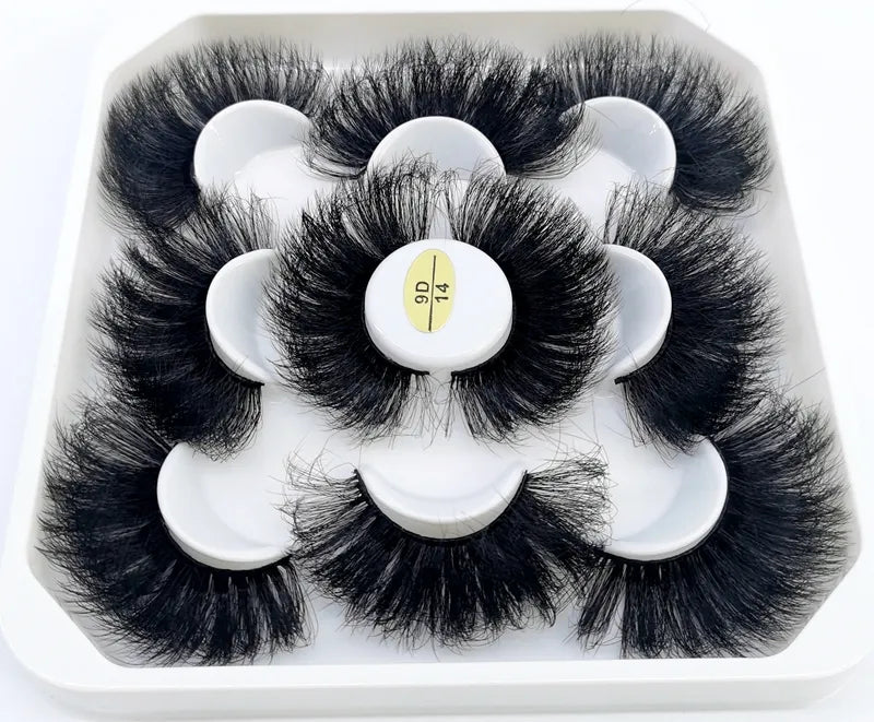 BeaU 5 Pair Mink 25mm Lashes