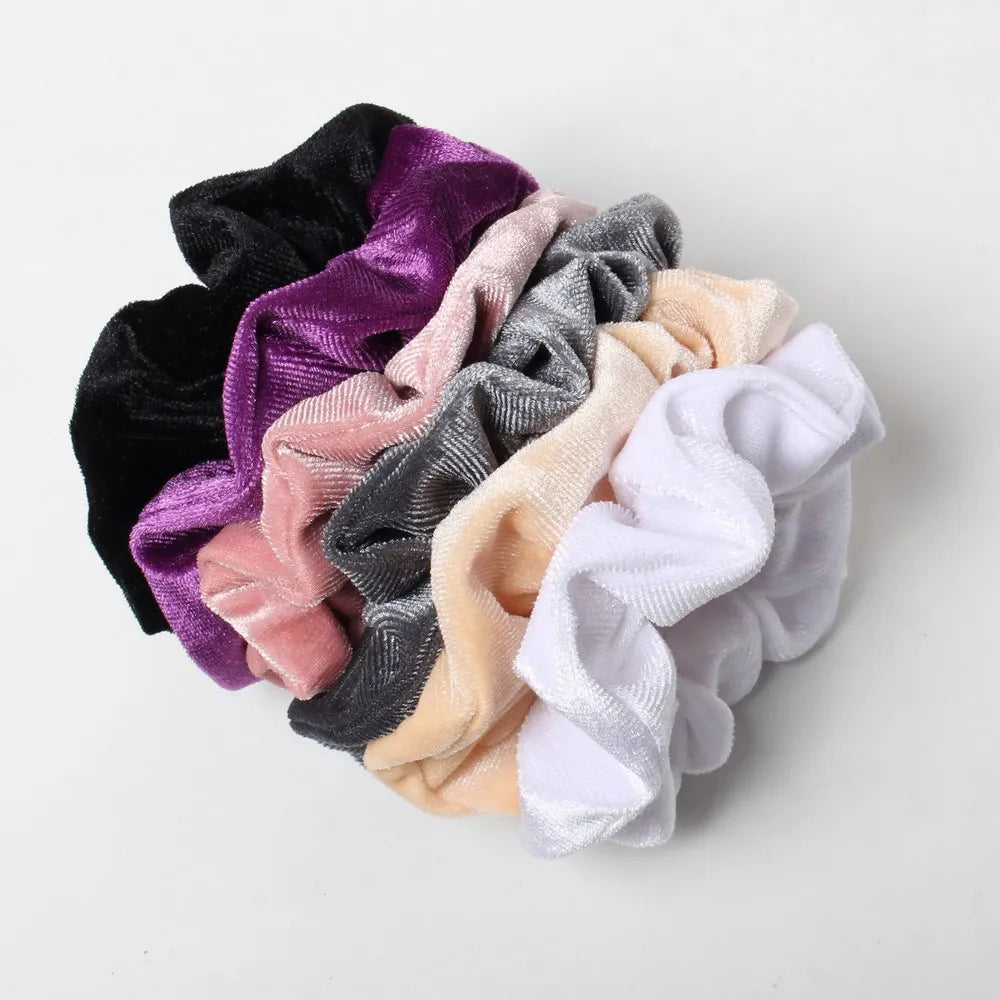 Elastic Velvet Scrunchies