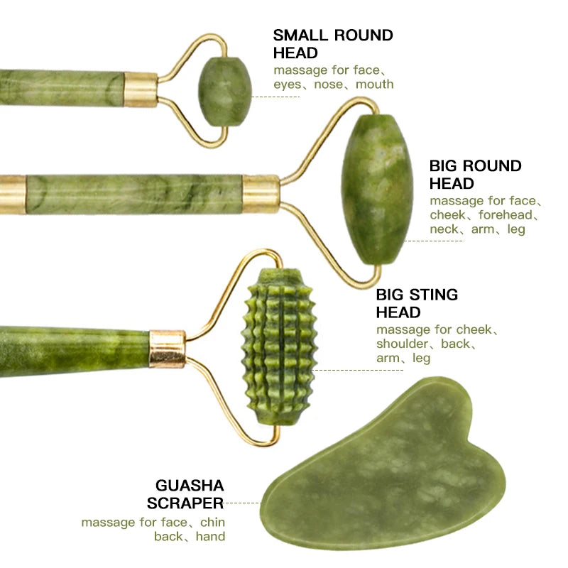 Gua Sha Natural Stone Massage Rollers