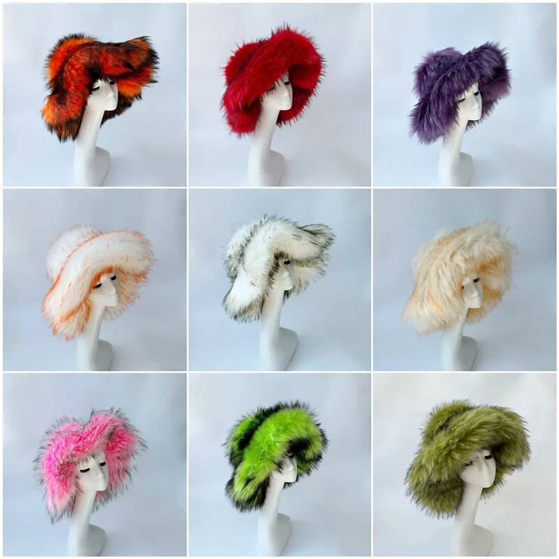 Large Fur Bucket Hat