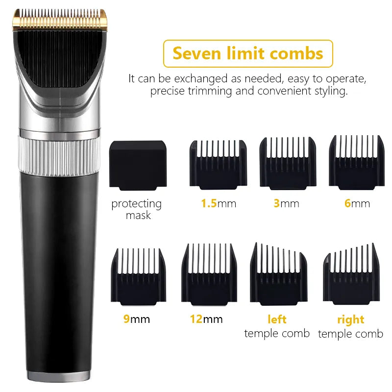 Professional Silver Hair Trimmer Kit