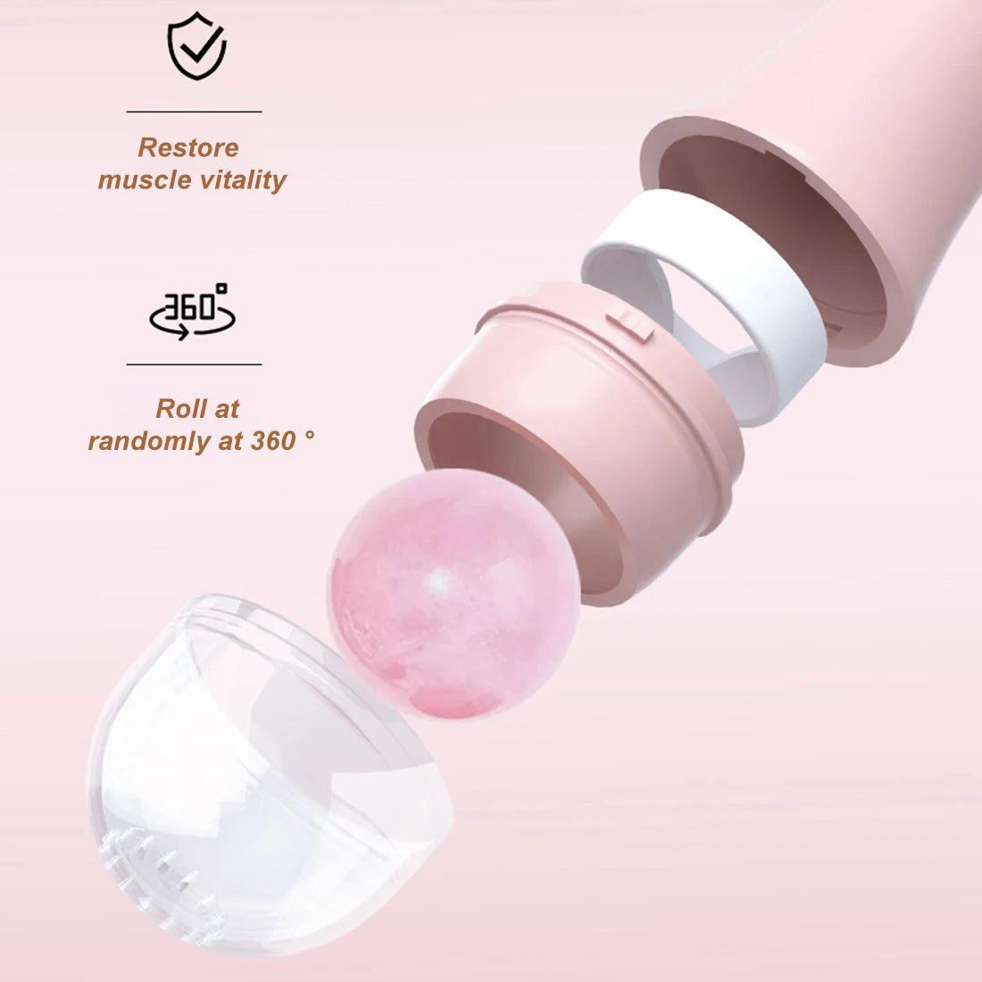 Rose Quartz Oil Absorber Roller