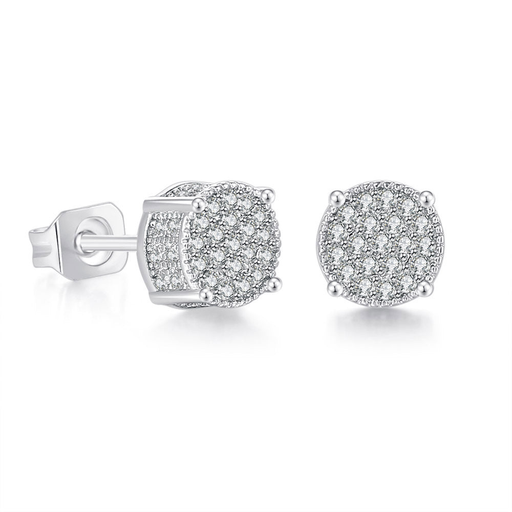 Double Bead Diamond Earrings