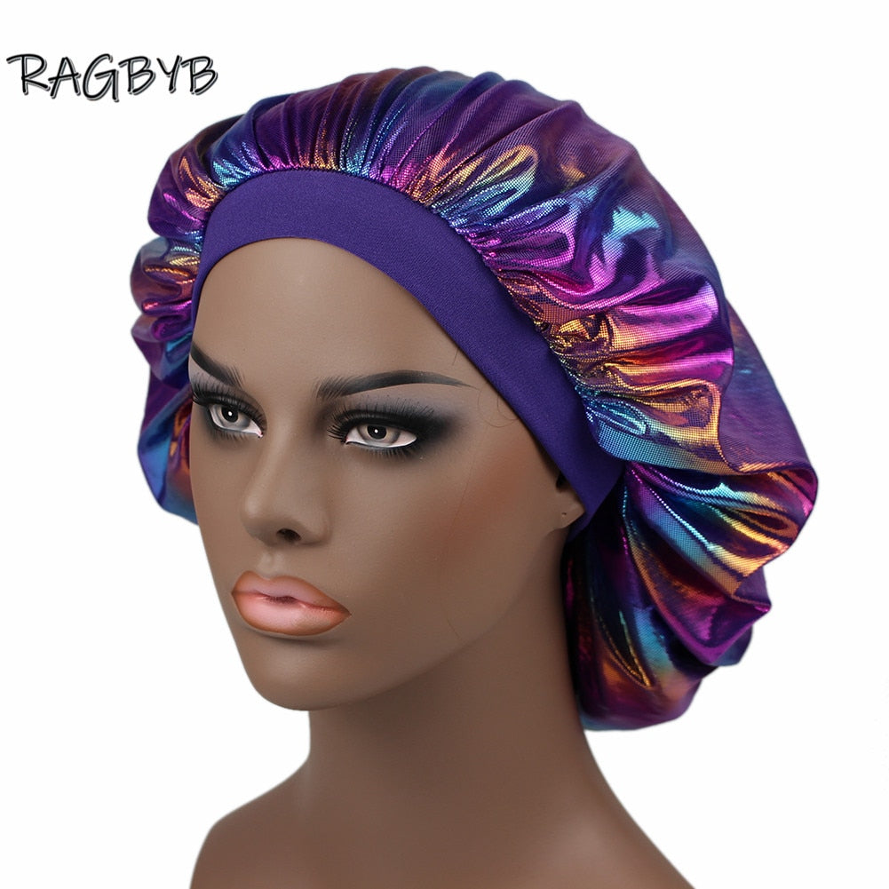 Unisex Holographic Silk Durags & Matching Bonnets