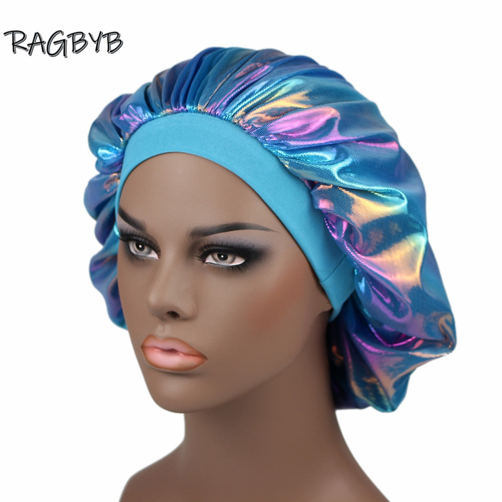Unisex Holographic Silk Durags & Matching Bonnets