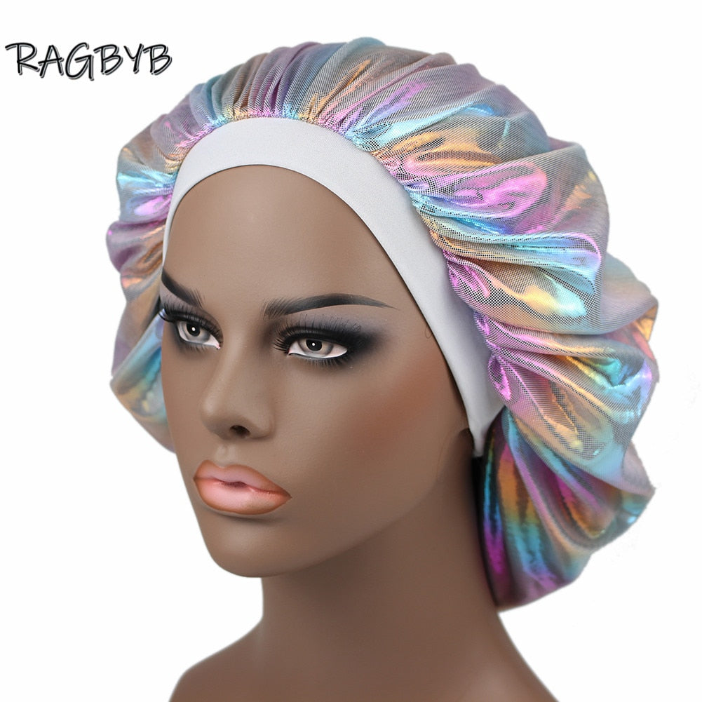 Unisex Holographic Silk Durags & Matching Bonnets