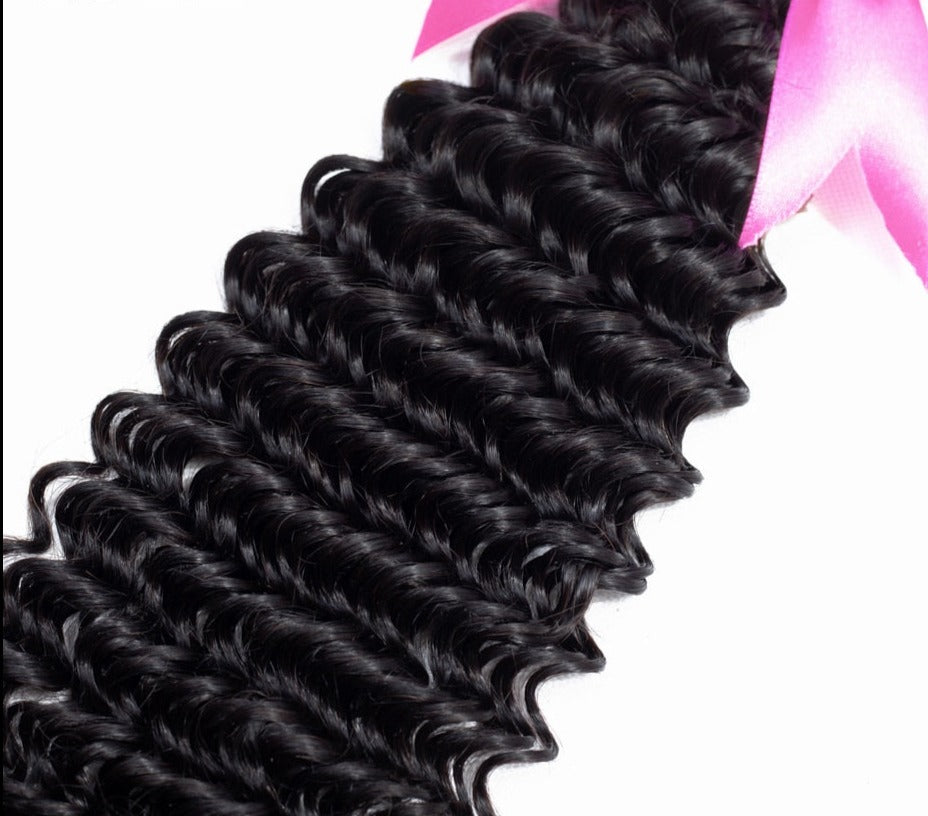 Mongolian Deep Curly Hair Human Hair Bundles