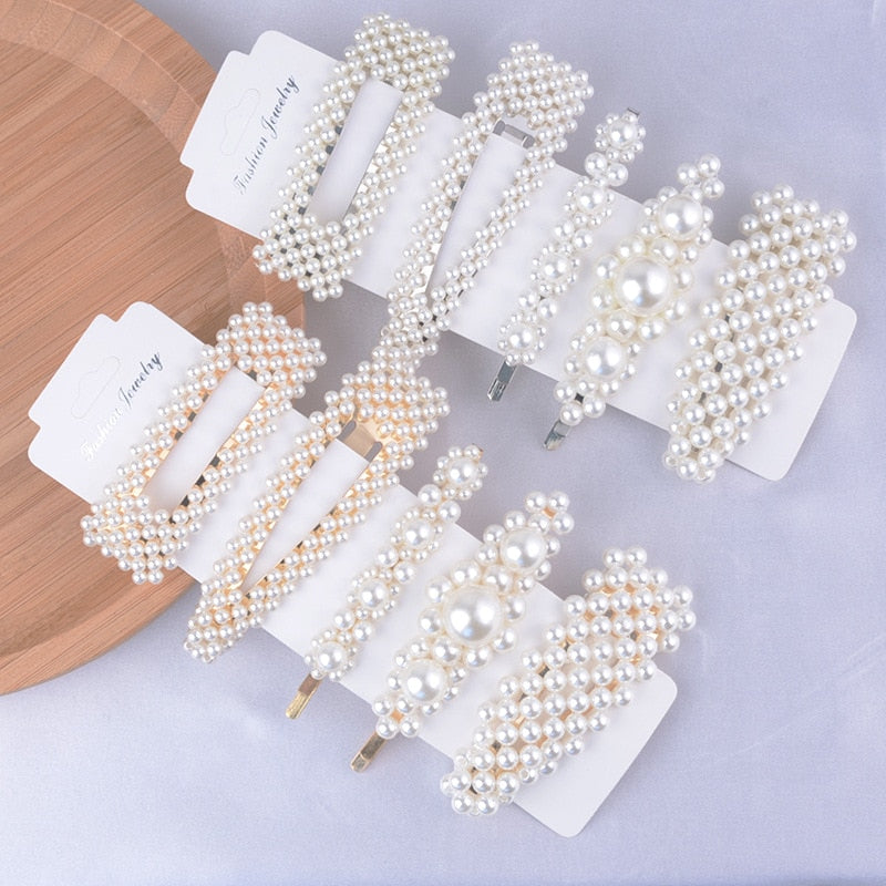 Pearl Hair Clip Sets