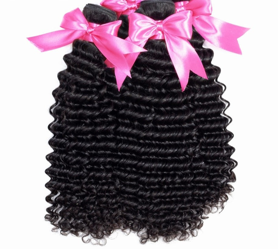 Mongolian Deep Curly Hair Human Hair Bundles