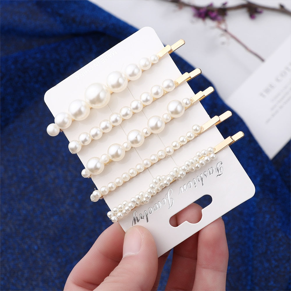 Pearl Hair Clip Sets