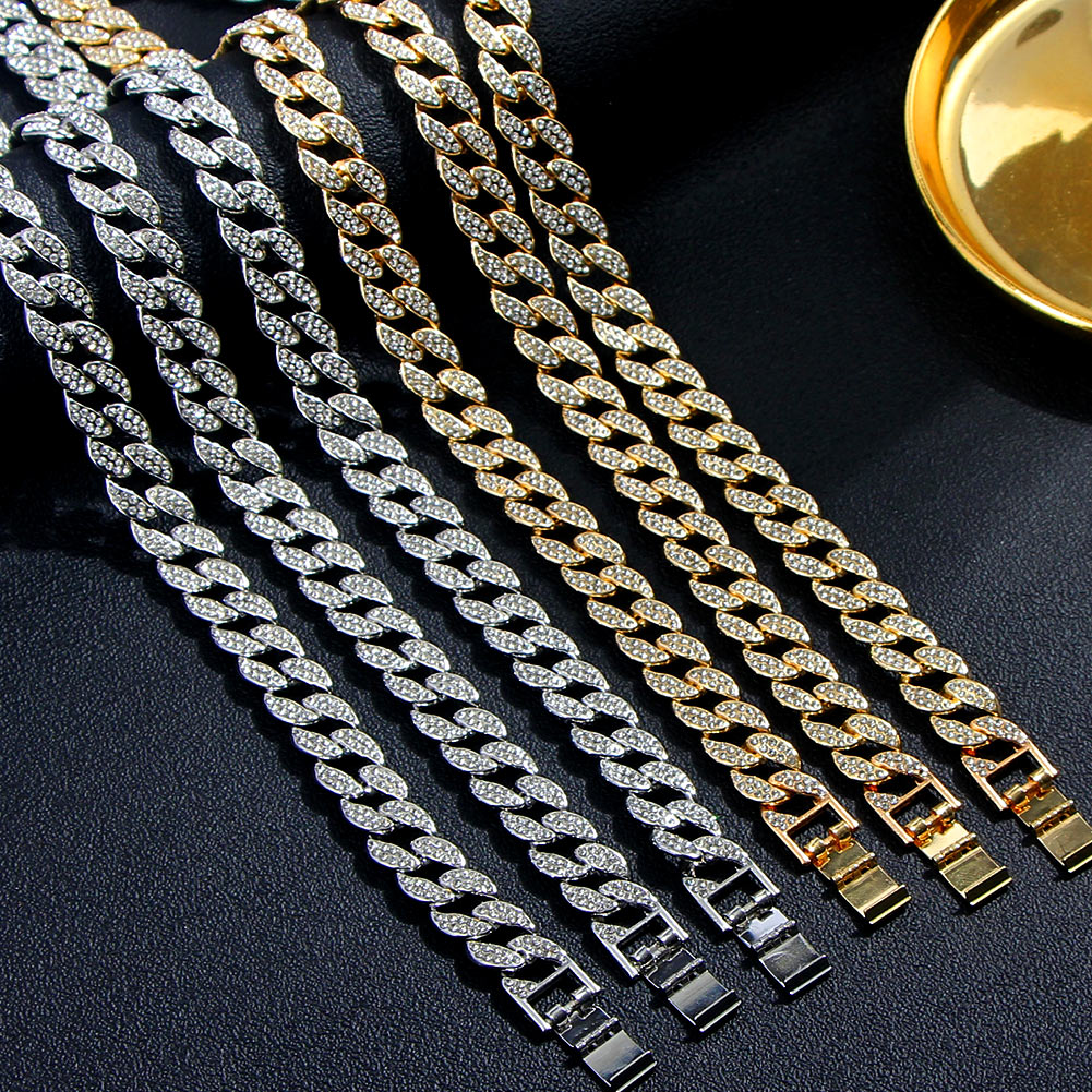 Iced Out Miami Cuban Chain Necklace and Jewelry Sets