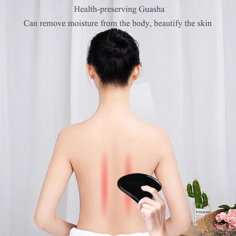 Natural Obsidian Gua Sha Massage Roller