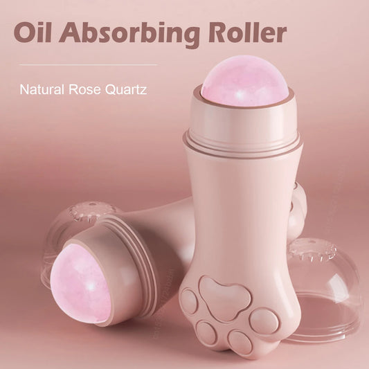 Rose Quartz Oil Absorber Roller