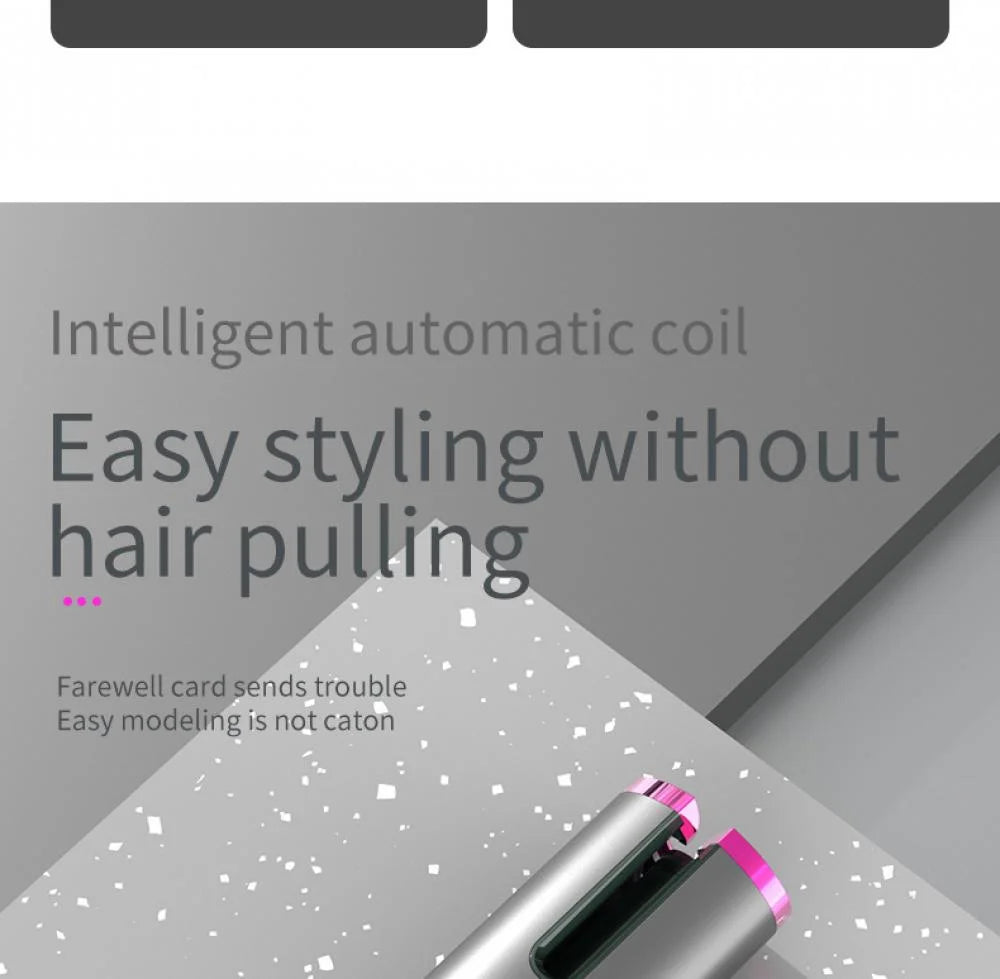 Cordless LCD Curling Iron