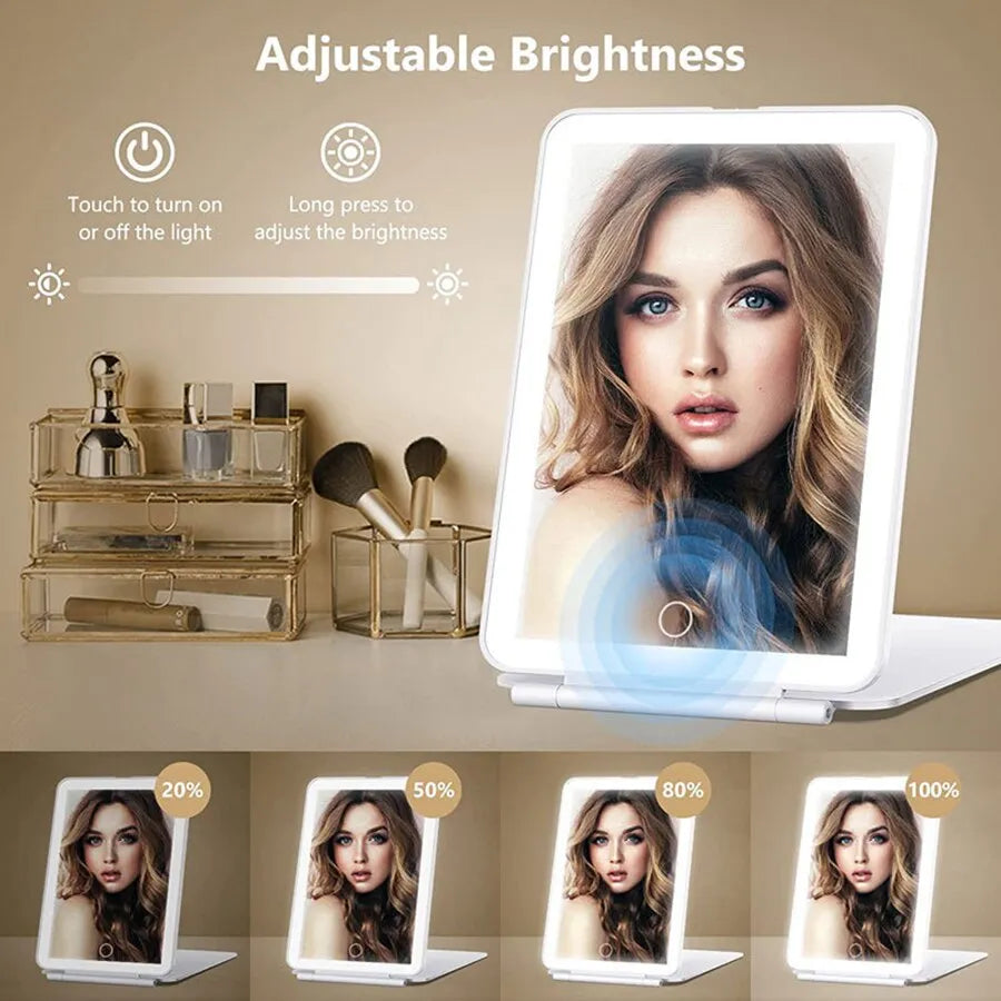 iBeauty LED Folding Mirror