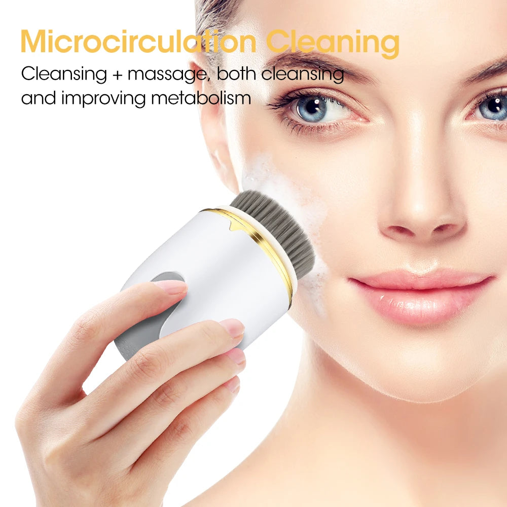 Rotating Ultrasonic Facial Cleanser Brush