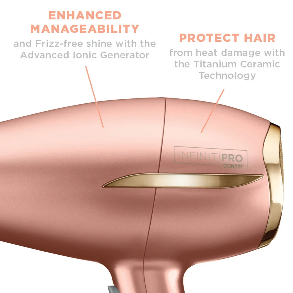 Finiti Pro Ceramic Rose Gold Hair Dryer