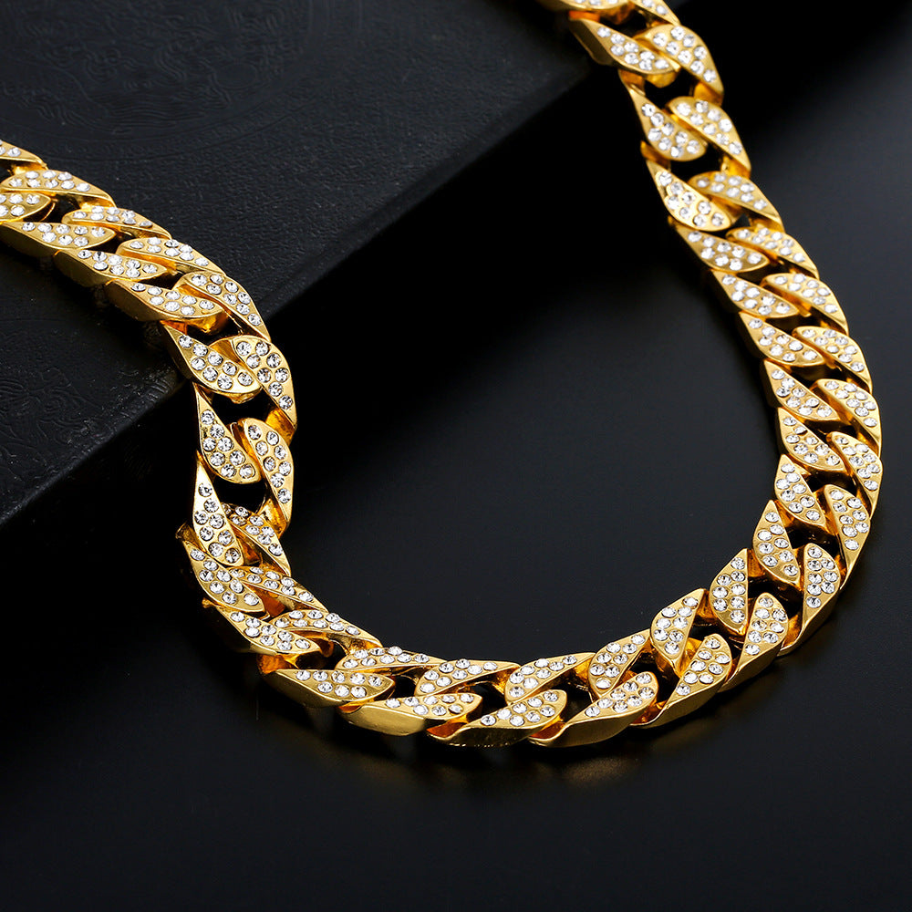 Cuban Necklace & Bracelet Jewelry Set